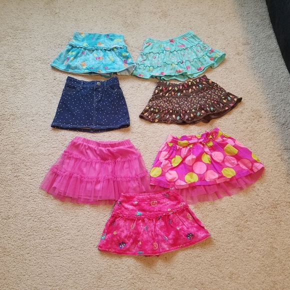 Multiple Other - Lot of 7 3T skirts bright colors.